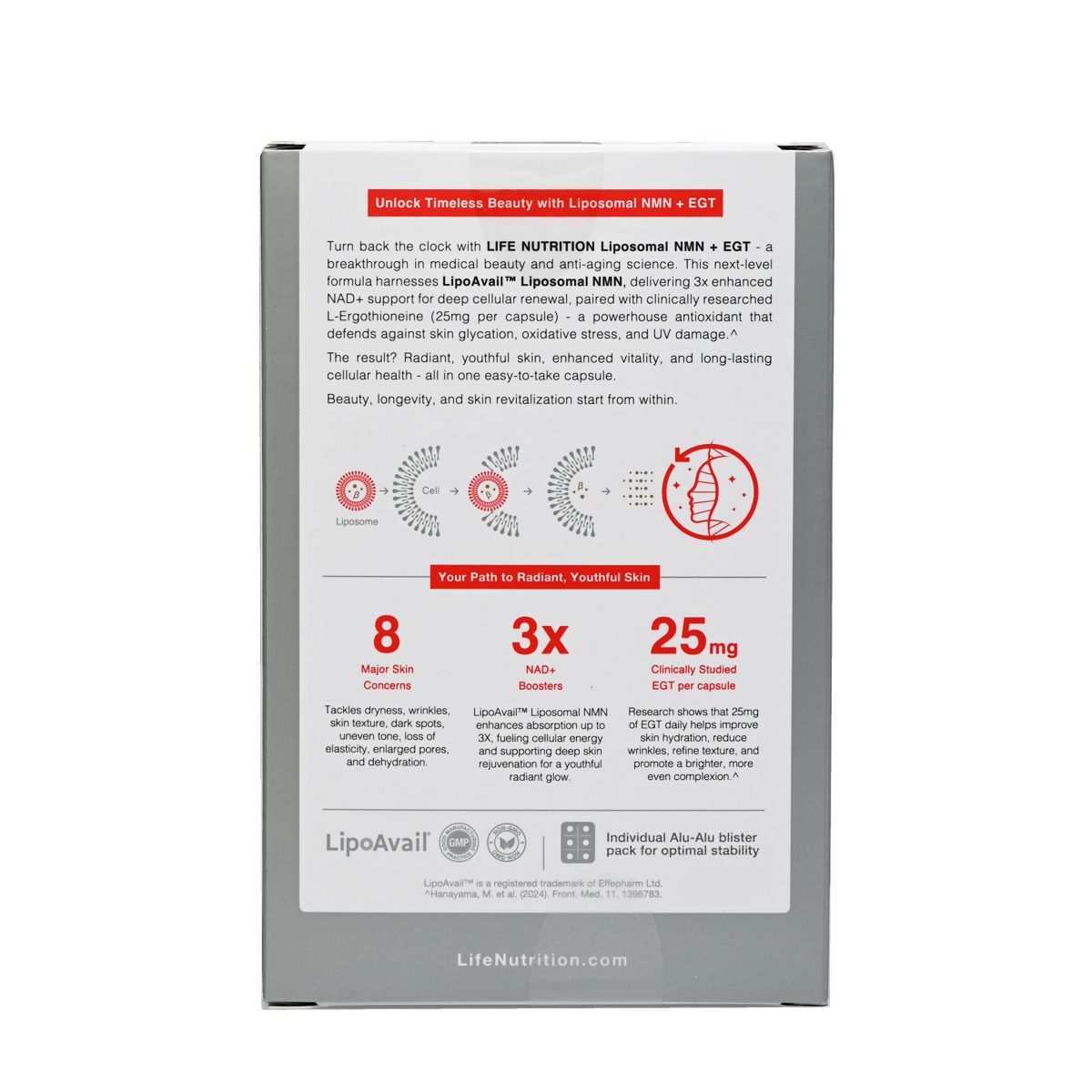 LIFE NUTRITION 樂怡善 - 脂質體NMN+EGT