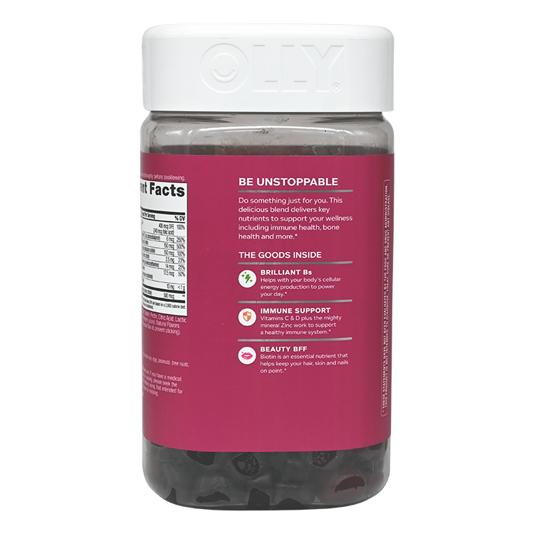 OLLY - 女性健康與免疫支持複合維他命軟糖 200 粒 EXP:2026年9月1日(平行進口) (08352)