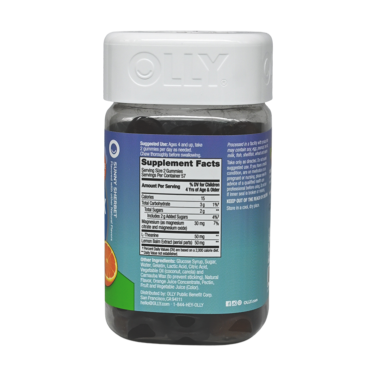 OLLY - 兒童 Chillax 舒緩軟糖 114 粒軟糖 [超值裝] EXP:2026年6月10日 (平行進口) (03442)