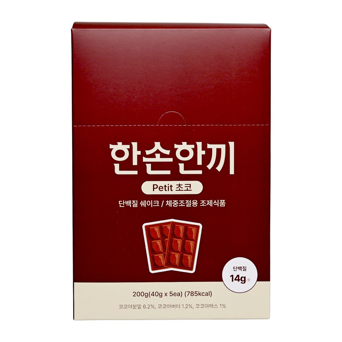 Renew-phy -  [原箱]Grabmeal高蛋白瘦身奶昔 [朱古力味] 40g X 5小包 BBF:2027年10月1日(46987) - 彩虹生活百貨