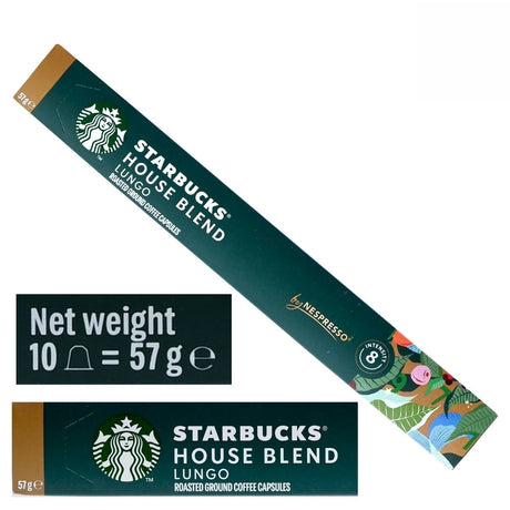 星巴克Starbucks House Blend Lungo Nespresso咖啡粉囊5.7gx10粒裝(80692)(平行進口) - , [彩虹生活百貨], [香港生活百貨], [網上購物], [生活用品], [家居商品], [生活百貨], [網購平台],  [彩虹百貨送貨優惠], [Rainbowbaby], [Hong Kong Lifestyle Products], [Online Shopping], [Home Goods], [Household Items], [Lifestyle Goods],  [E-commerce Platform]