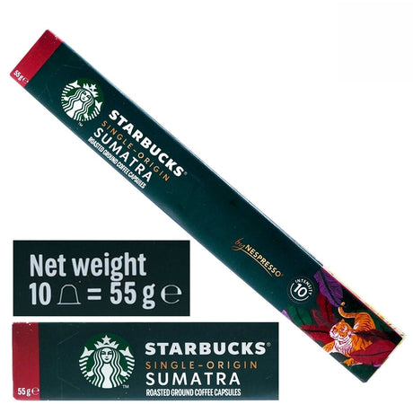 星巴克Starbucks 蘇門答臘單品 Nespresso咖啡粉囊5.5gx10粒裝(84416)(平行進口) - , [彩虹生活百貨], [香港生活百貨], [網上購物], [生活用品], [家居商品], [生活百貨], [網購平台],  [彩虹百貨送貨優惠], [Rainbowbaby], [Hong Kong Lifestyle Products], [Online Shopping], [Home Goods], [Household Items], [Lifestyle Goods],  [E-commerce Platform]