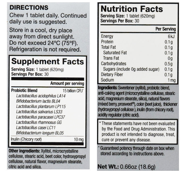 LIFE NUTRITION  樂怡善 -全效益生菌 (30粒)[718464] 此日期前最佳:2027年9月