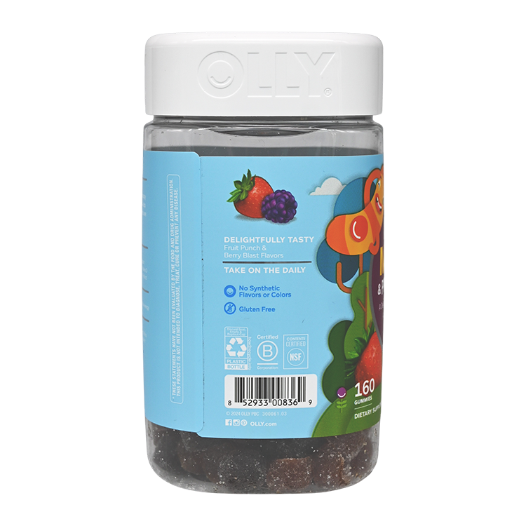 OLLY - 兒童複合維他命和益生菌軟糖 160 粒 EXP:2026年4月1日 (平行進口) (08369)