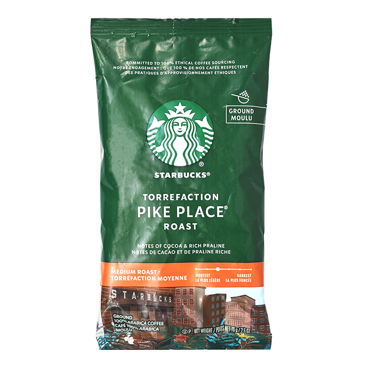 星巴克 – Starbucks Pike Place Roast [中度烘焙研磨咖啡] 70g BBF:2025年2月10日 (平行進口) (03297)