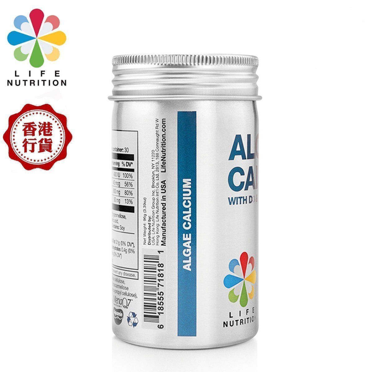 LIFE NUTRITION 樂怡善-AC藻鈣多 [海藻鈣片] (120粒)此日期或之前食用：2027年8月[718181]